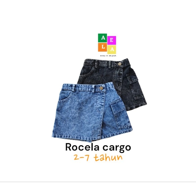 Rocela cargo jeans anak perempuan