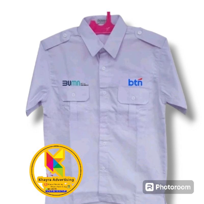 STYLE FASHION kemeja bumn btn seragam bumn btn baju bumn btn putih STYLE FASHION