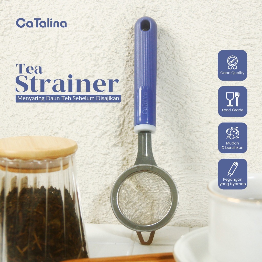 CaTalina Saringan Teh Stainless Steel Tea Strainer
