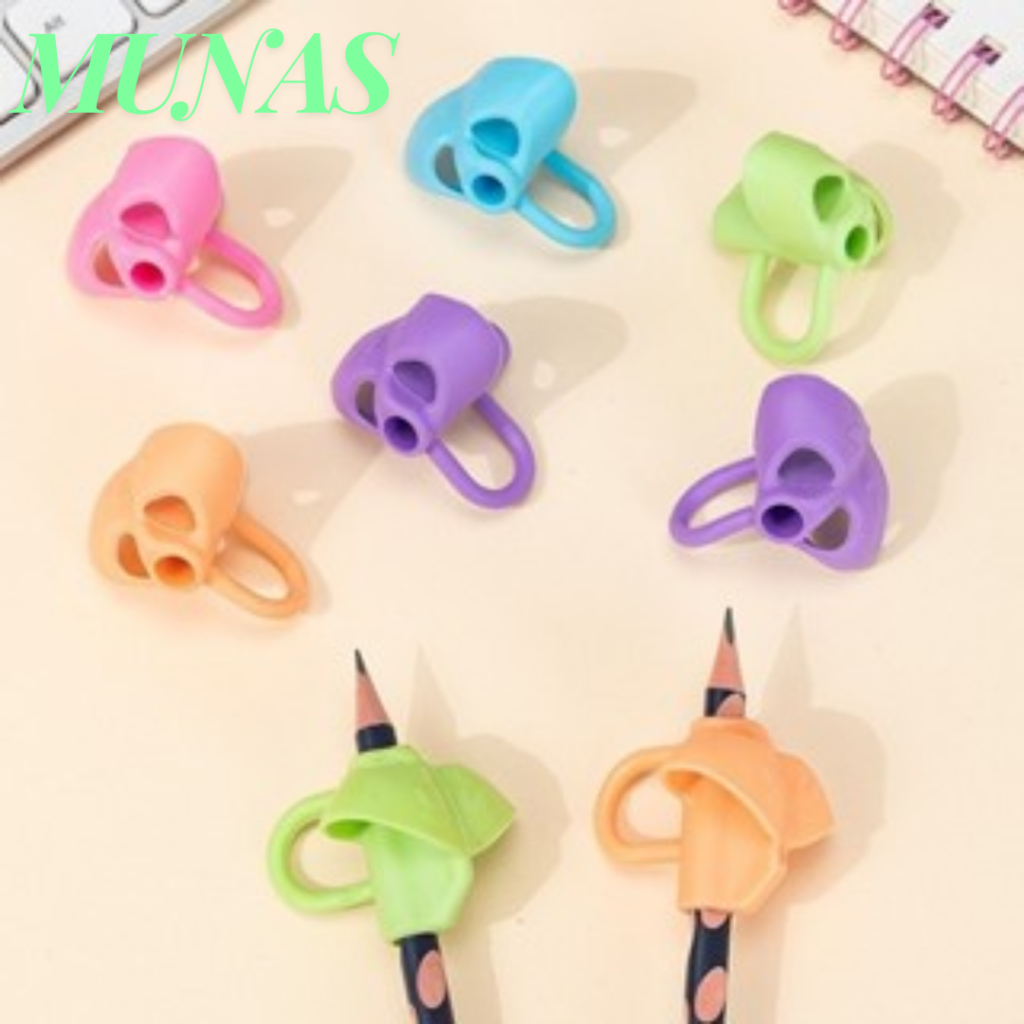 

MUNAS Pencil Grip Alat Bantu Tulis Anak Tk 3 Jari Posture Corrector Tool Alat Membantu latihan Belajar menulis Pegang Pensil 3jari Silikon Dengan Benar