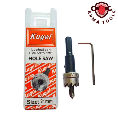 Hole Saw KUGEL HSS 21mm / Mata Bor Besi HSS / Gergaji Lubang Besi