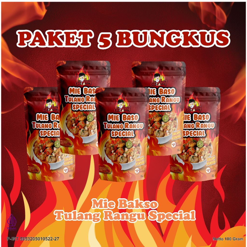

Bundling 5 Pcs Mie Bakso Tulang Rangu Special