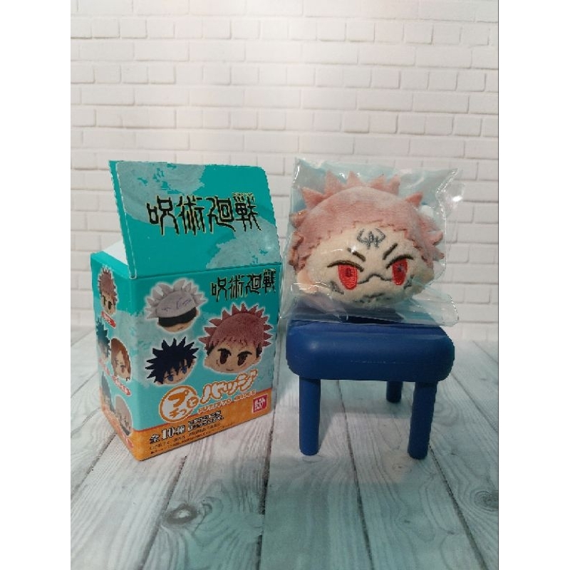 Ryomen Sukuna Putitto Badge Jujutsu Kaisen Original BANDAI Boneka Plush Anime