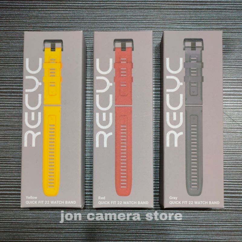 recyc quickfit 22mm strap for garmin quick fit 22 mm silicone/silikon strap