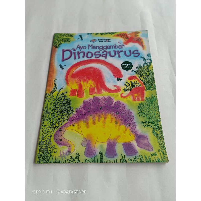 BUKU AYO MENGGAMBAR DINOSAURUS ERLANGGA FOR KIDS