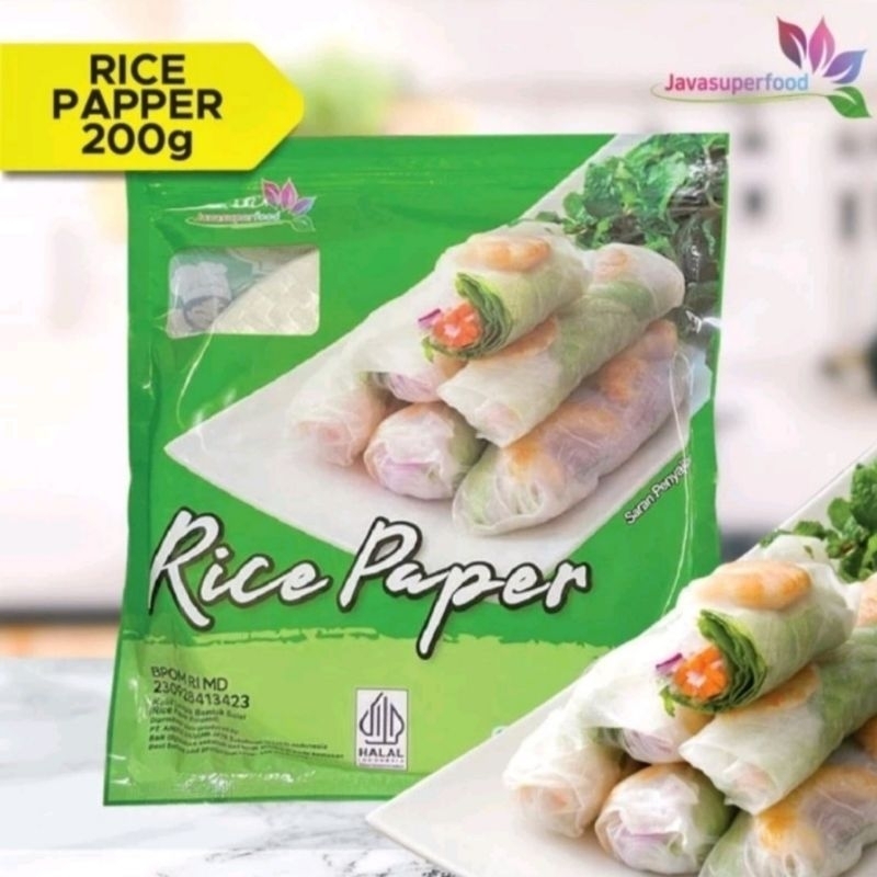 

Rice paper Bulat 200 gr (20 lembar) / Kulit lumpia Vietnam / Rice Roll Spring
