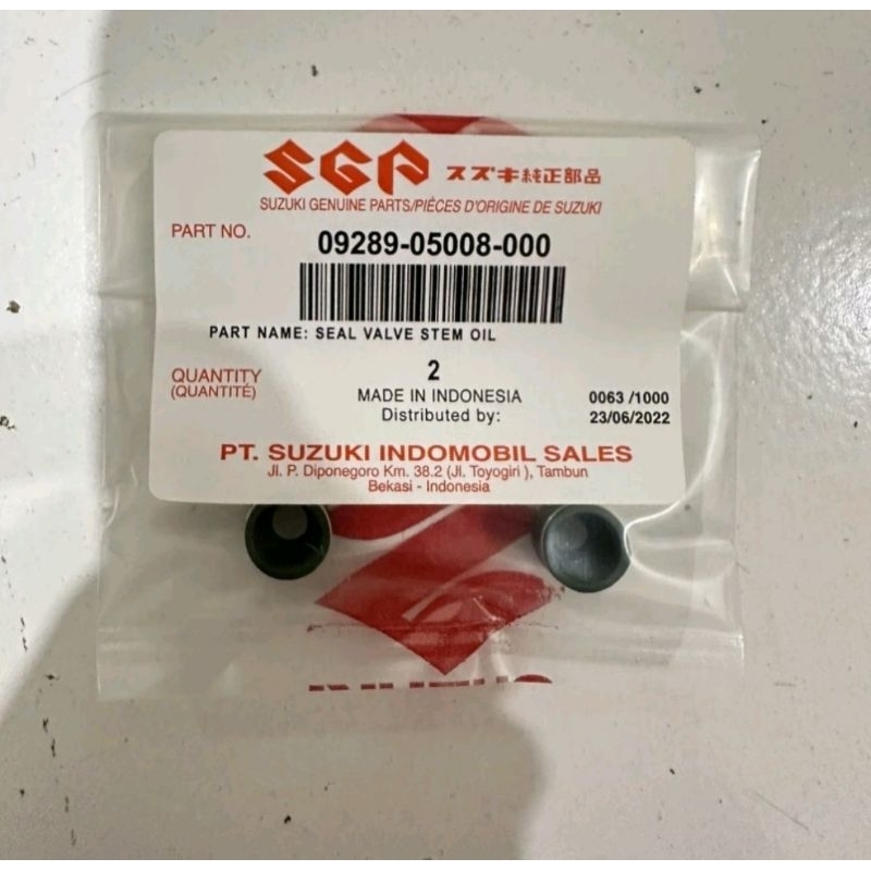 Seal klep / oring klep smash 09289-05008-000 SGP ORI