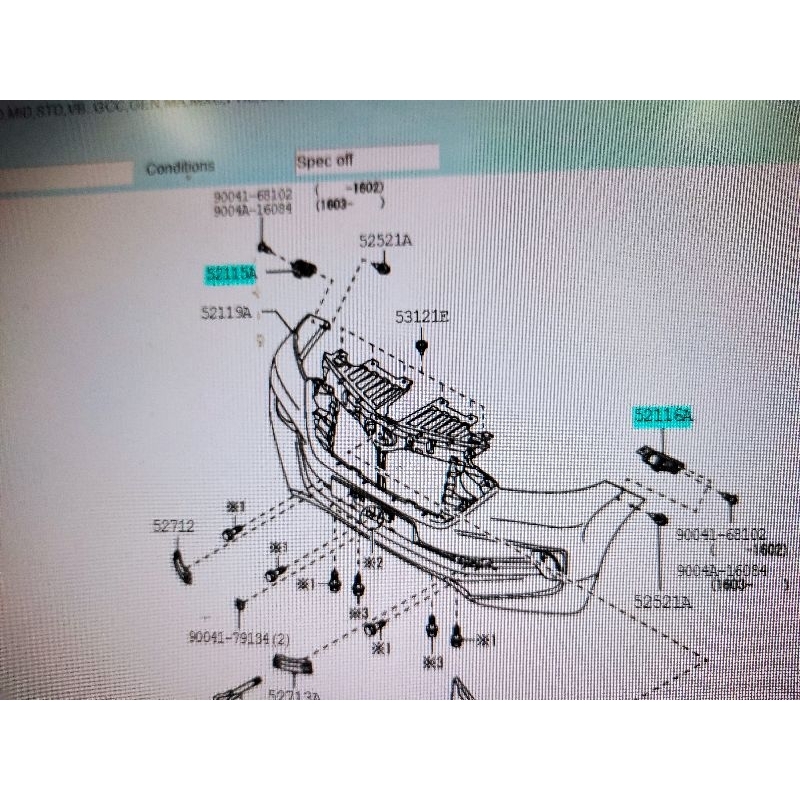 braket bemper depan grand new Avanza