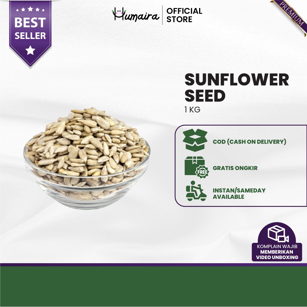 

Sunflower Seed Raw - Biji Bunga Matahari Natural