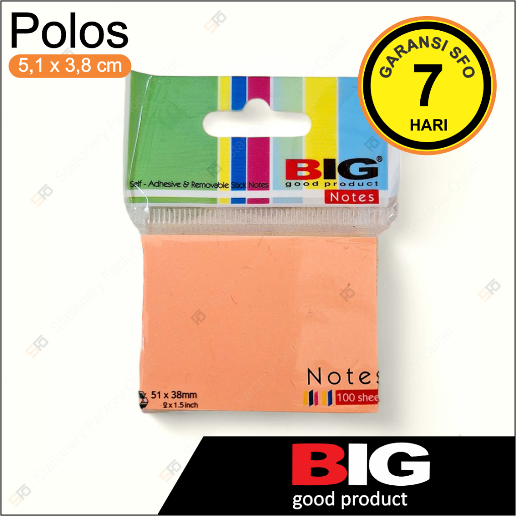 

Sticky Notes Big 51mm x 38mm Polos