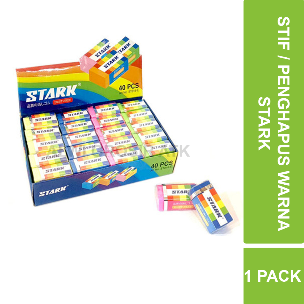 

PENGHAPUS STARK BERWARNA ISI 40 PCS