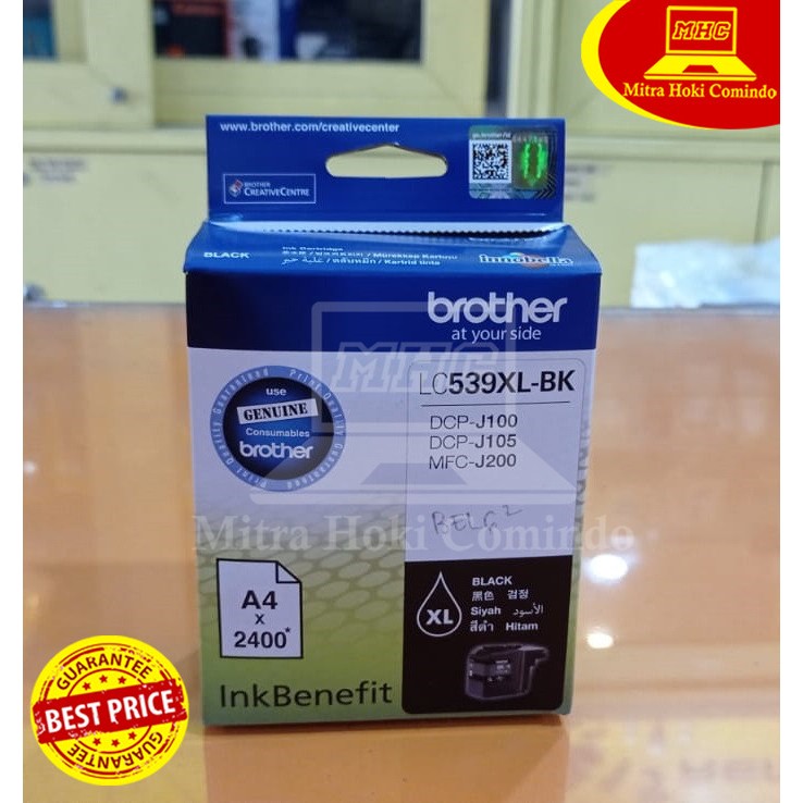 CARTRIDGE BROTHER LC539XL-BK BLACK ORIGINAL