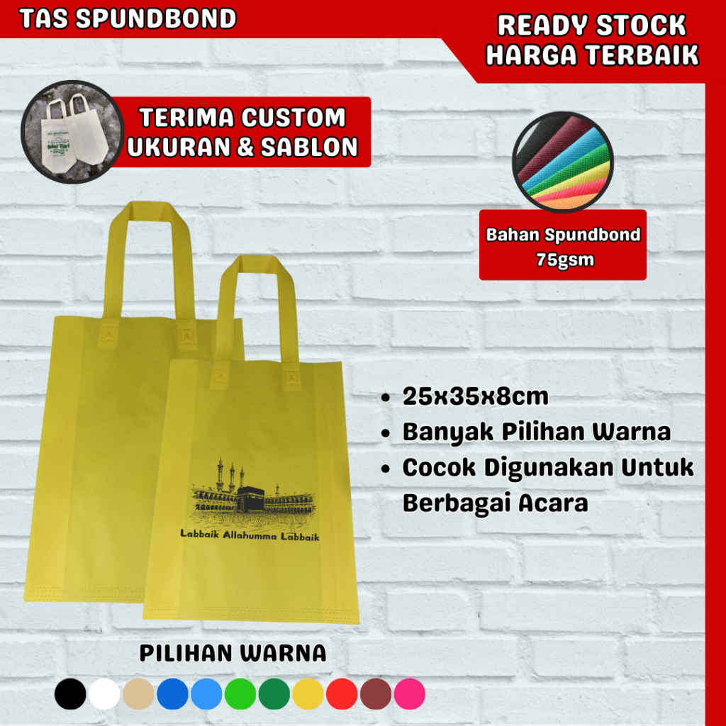 

Tas Spunbond Murah Tas Kain Tas Handle Lipat Tas Promosi