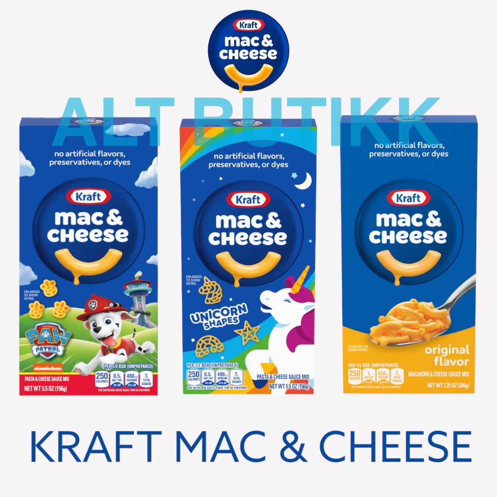 

KRAFT MACARONI & CHEESE | UNICORN | PAW PATROL | THREE CHEESE | MAC AND CHEESE USA