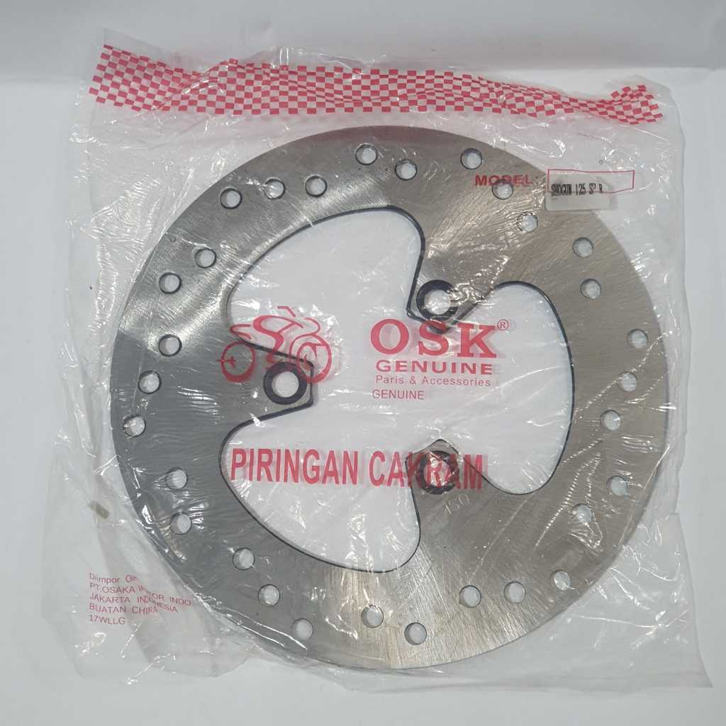 OSK BELAKANG SHOGUN PIRINGAN CAKRAM 125 SP RR AXELO NEW NR OLD BRAKE DISC REM MOTOR Merk OSK