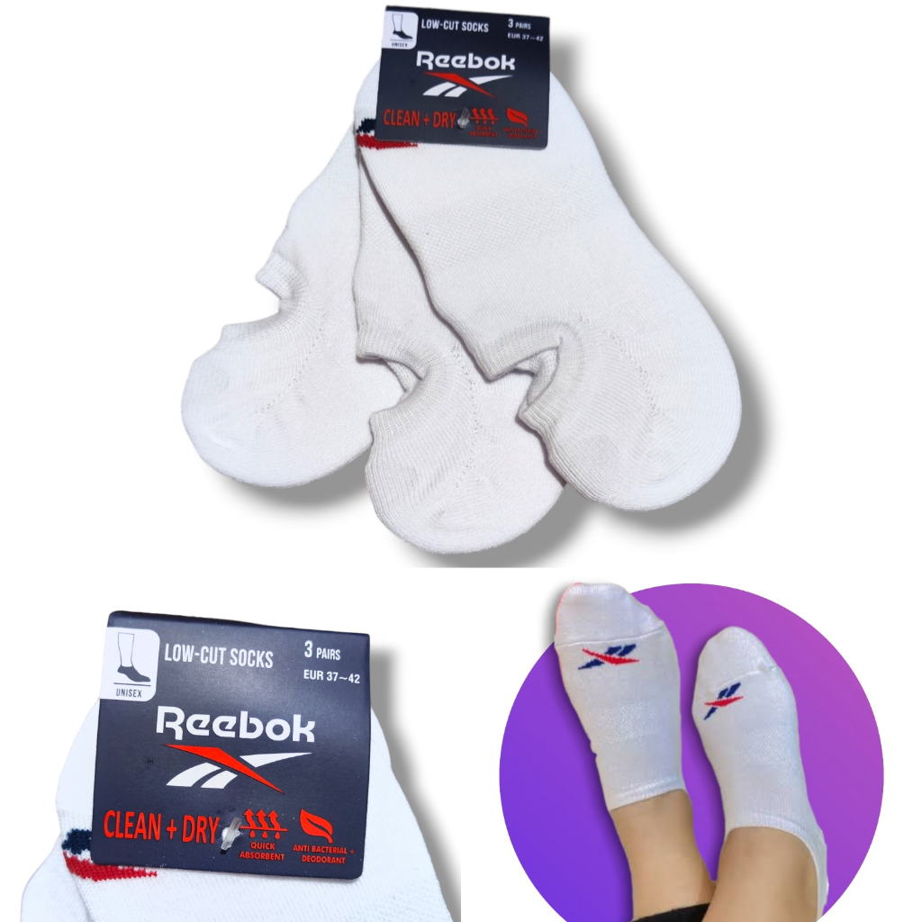 Kaos Kaki Reebok Low-Cut / Ankle Unisex Sock Original