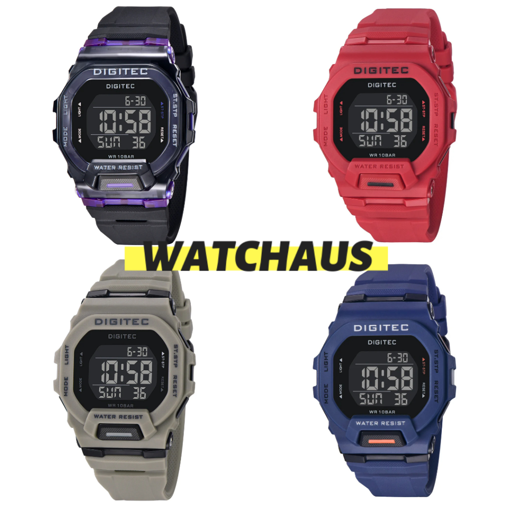 JAM TANGAN PRIA DIGITEC DG5169 DG 5169T DG-5169T DG 5169 DIGITAL RESIN/ KARET/ RUBBER STRAP