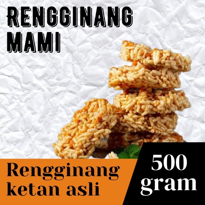 

RENGGINANG MAMI - Rengginang mentah rasa bawang/terasi isi 30pcs berat 500 gram khas solo TERMURAH