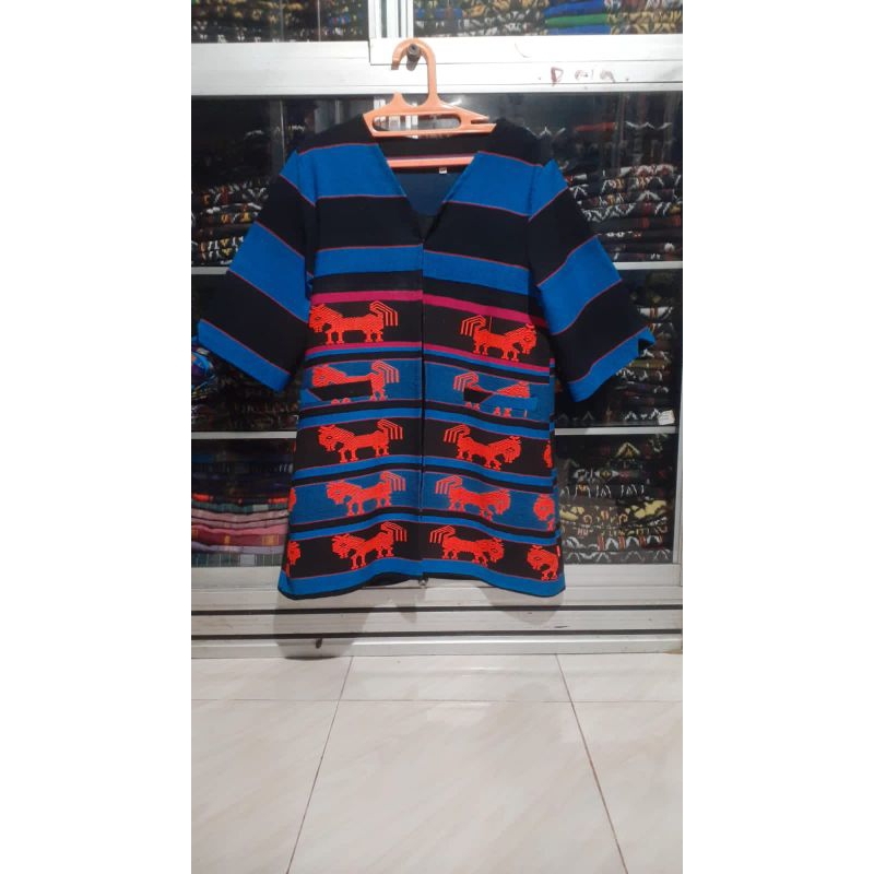 Blazer Tenunan Asli Panjang Motif Daerah NTT