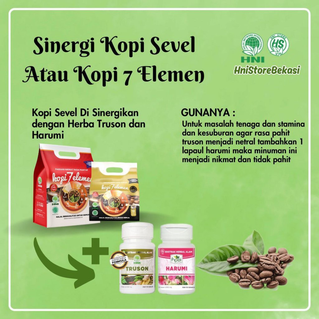 

Paket sinergi kopi sevel + paket truson dan harumi
