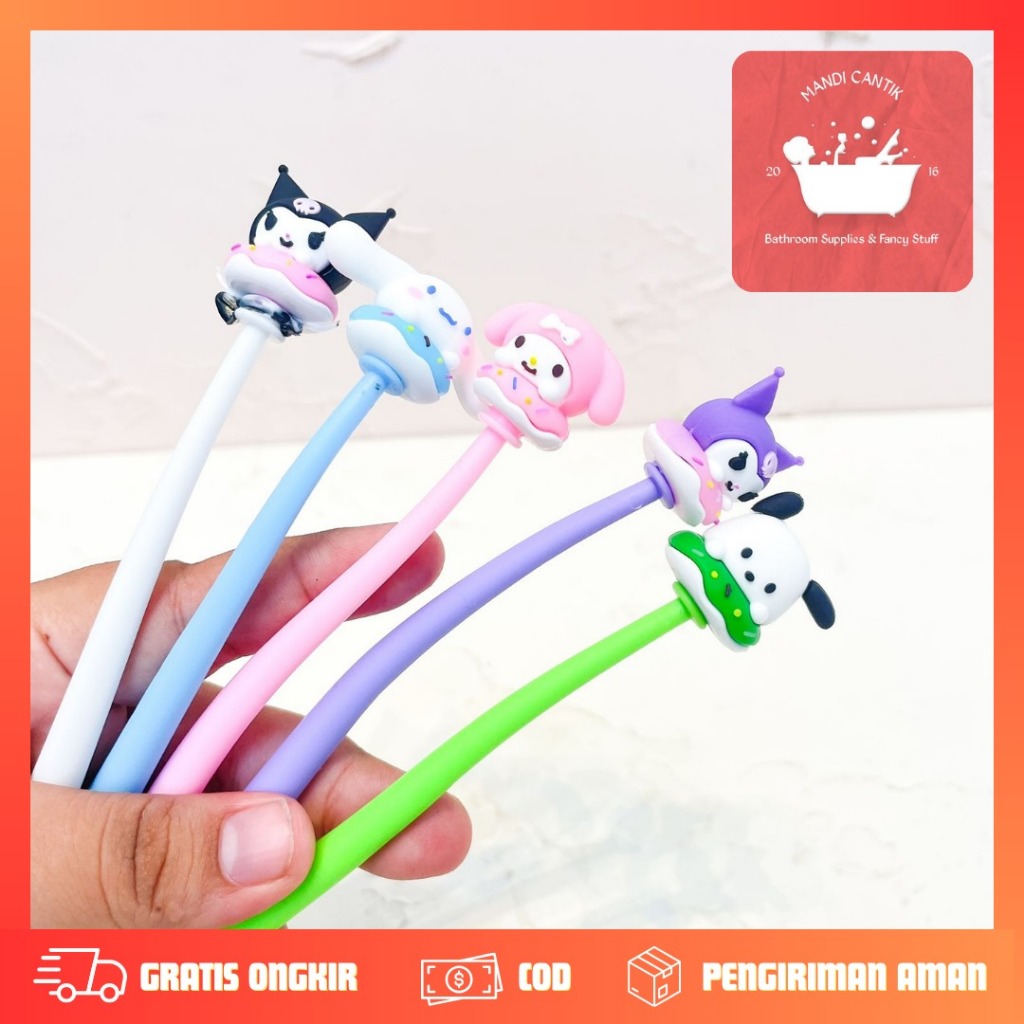 

Pulpen Elastis Goyang SANRIO DONAT LUCU Dengan Boneka Kartun Lucu Imut Pen Lentur Goyang Karakter Pulpen INUl