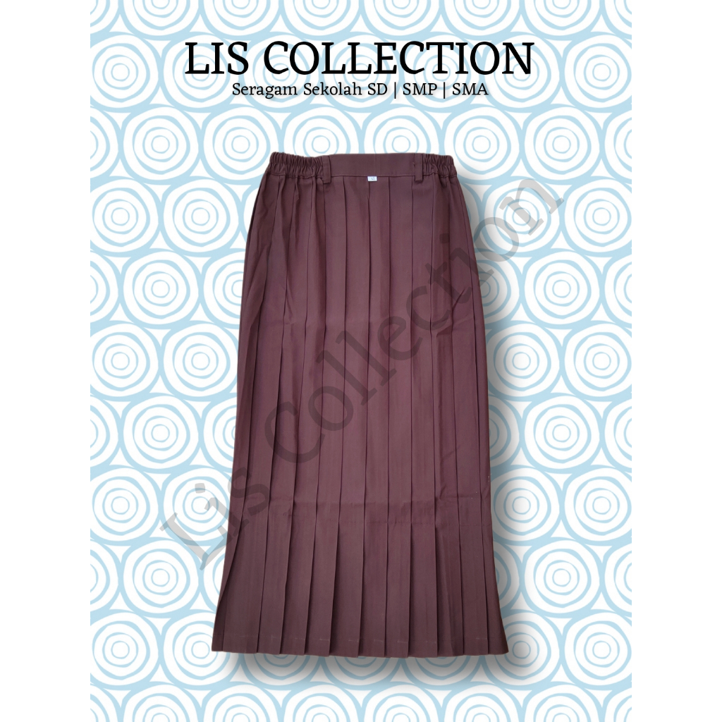 Seragam ROK PRAMUKA SD PLISKET Bahan PLAT/TEX GRANDMASTER