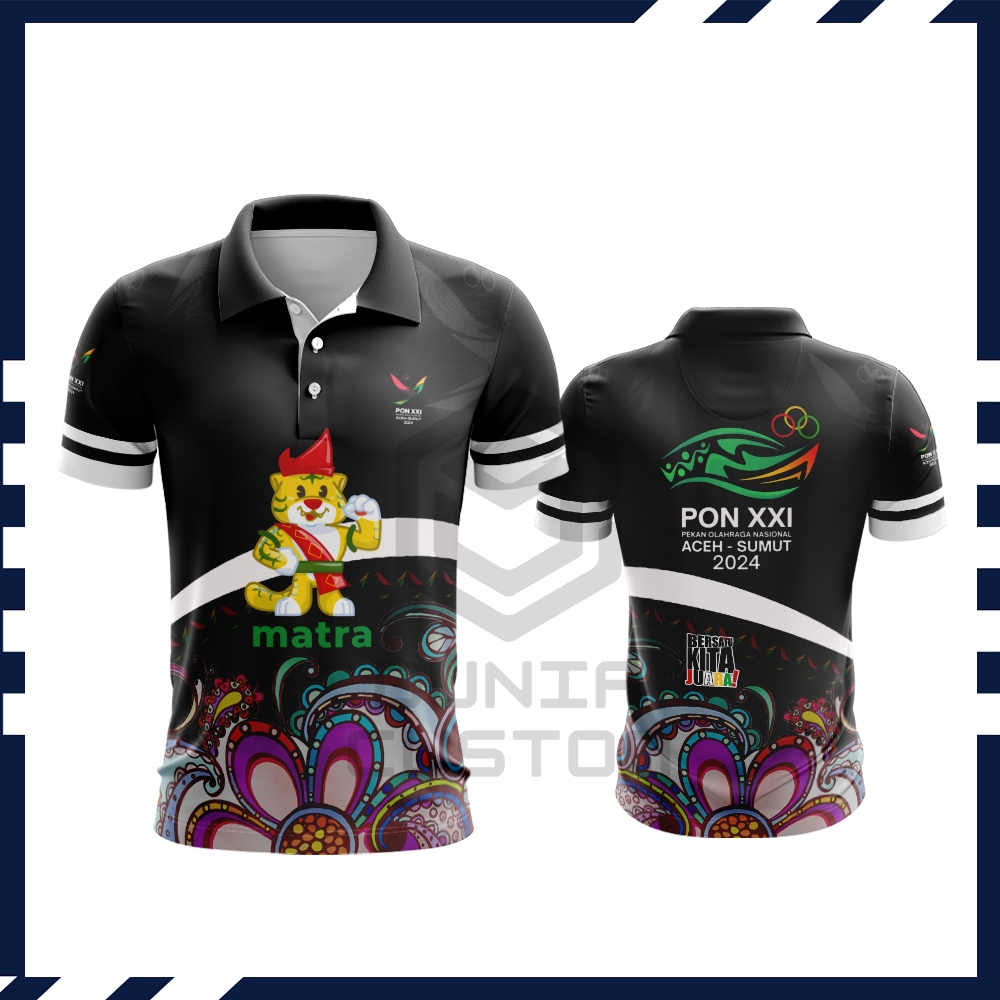 Baju Pon Aceh / Kaos Baju Jersey Pon XXI 2024 Aceh Sumut Pria Fullprint