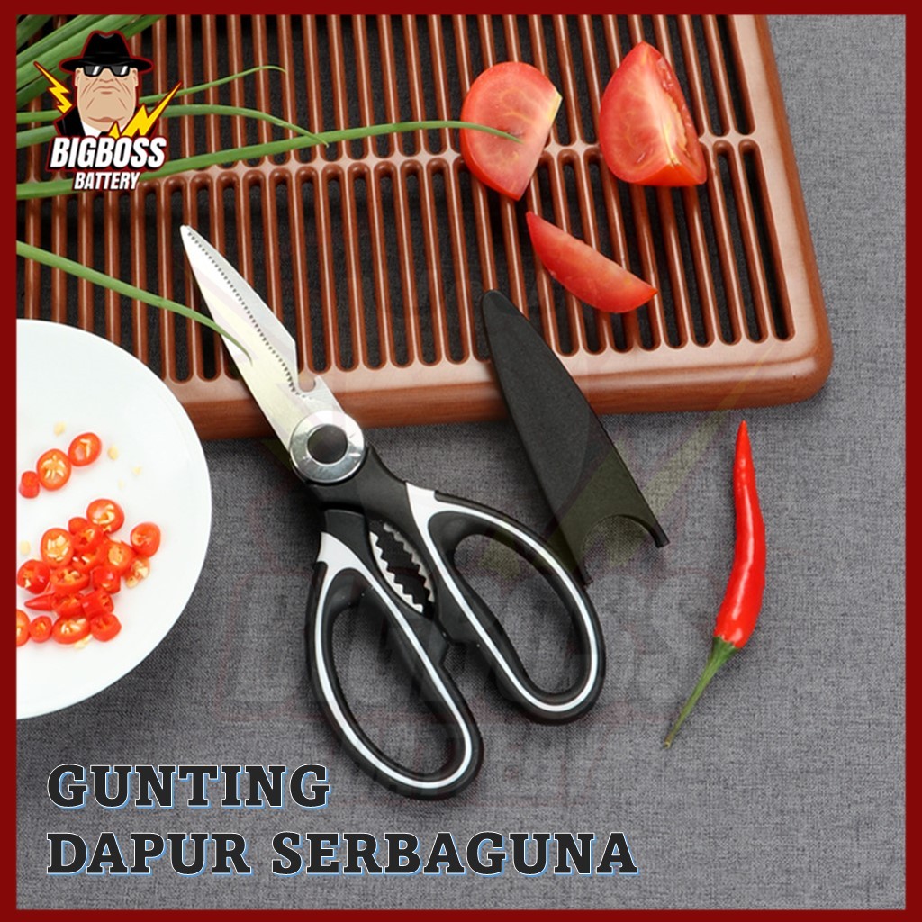 Gunting Dapur Serbaguna Multifungsi Baja Stainless — 10