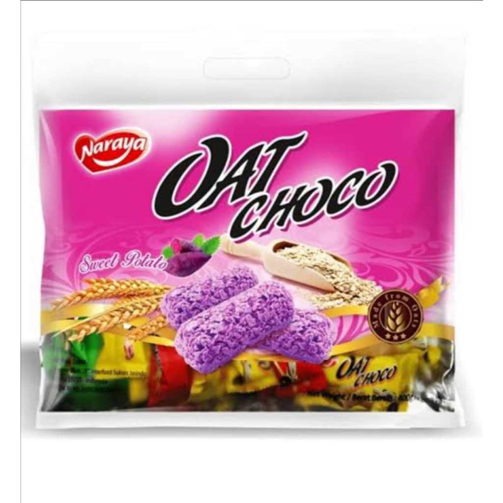 Badhemriki_ Naraya Oat Chocorio Choco All Varian Cookies Crumbs Salted Caramel 400 Gram 320G