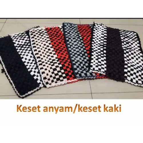 Keset kain Anyam/Keset Lantai/Keset Kamar Mandi/Grosir Keset