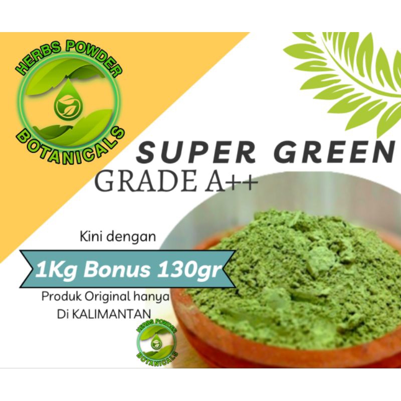 

(GRATIS 130 GRAM)bubuk purli bubuk daun purli bubuk purli purlik bubuk nano super hijau kalimantan