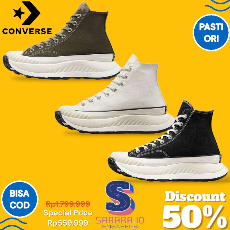 CONVERSE CHUCK TAYLOR CT 70 AT CX FUTURE COMFORT BLACK WHITE MILITARY GREEN CASUAL HIGH SCHOOL 100% 