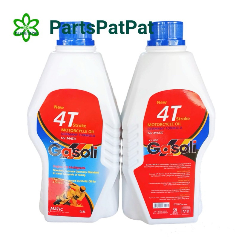 OLI OIL MESIN GASOLI MATIC MATIK METIC METIK SCOOTER SKUTER 4T 4TAK GERMANY FORMULA 800ML 08LT