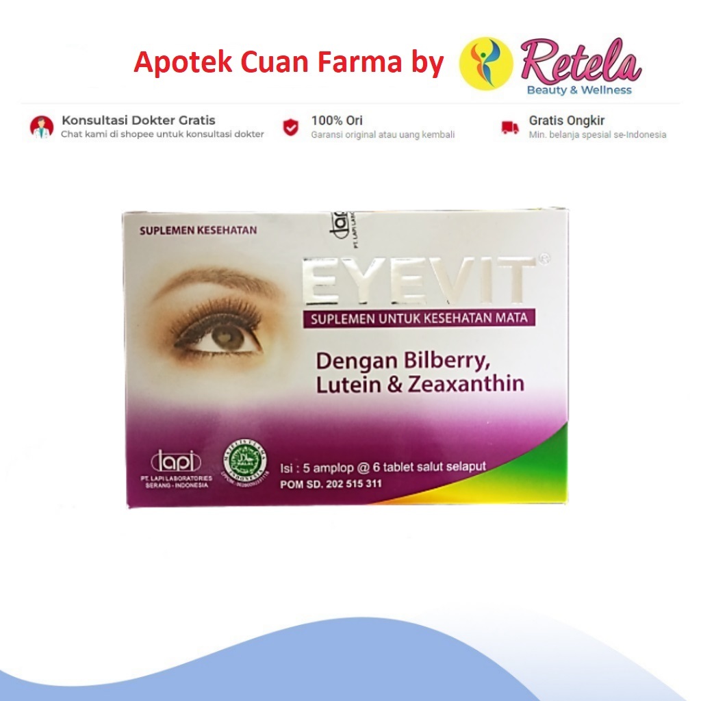 EYEVIT 1 BOX 30 TABLET / VITAMIN MATA