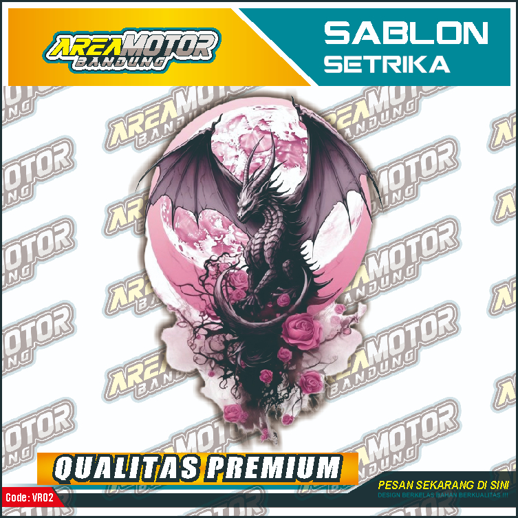 

Print sablon DTF/cetak sablon DTF/sablon setrika siap press 1 sisi KODE B17 Uk A4 / A3