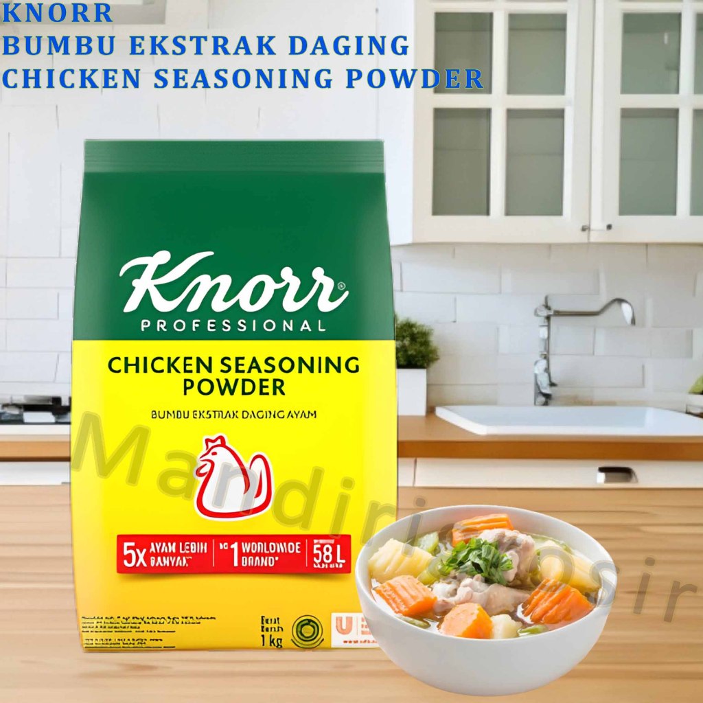 

Bumbu Ekstrak Daging Ayam * Knorr * Chicken Seasoning Powder * 1kg