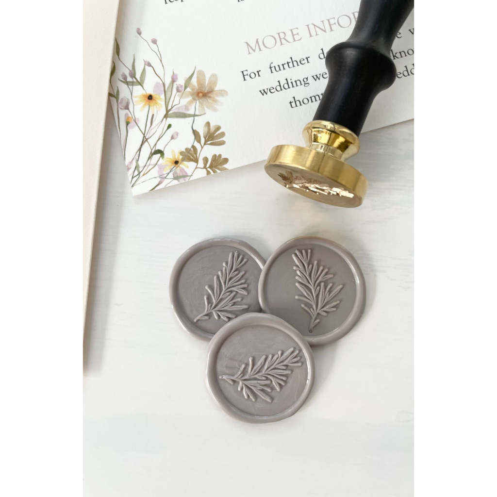 

(KSC) Parsley (Chalk) 1 Pcs Seal wax coin ready stock siap pakai Souvenir undangan DIY Segel Vintage Harry Potter Hobbysealwax