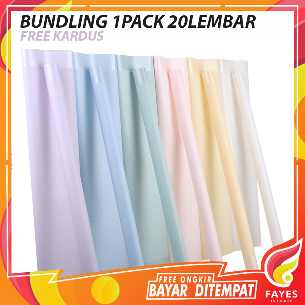 

(3) BUNDLING 1 PACK ISI 20 LEMBAR Kertas Buket Uang / Flower Wrapping Motif Bintang / Pembungkus Bunga / Cellophane Papper / Kertas Kado / Flower Paper / Kertas bouquet COD