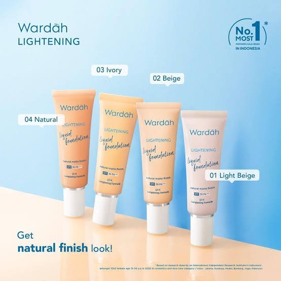WARDAH LIGHTENING LIQUID FOUNDATION WARM IVORY SACHET 6ML | WARDAH FOUNDATION