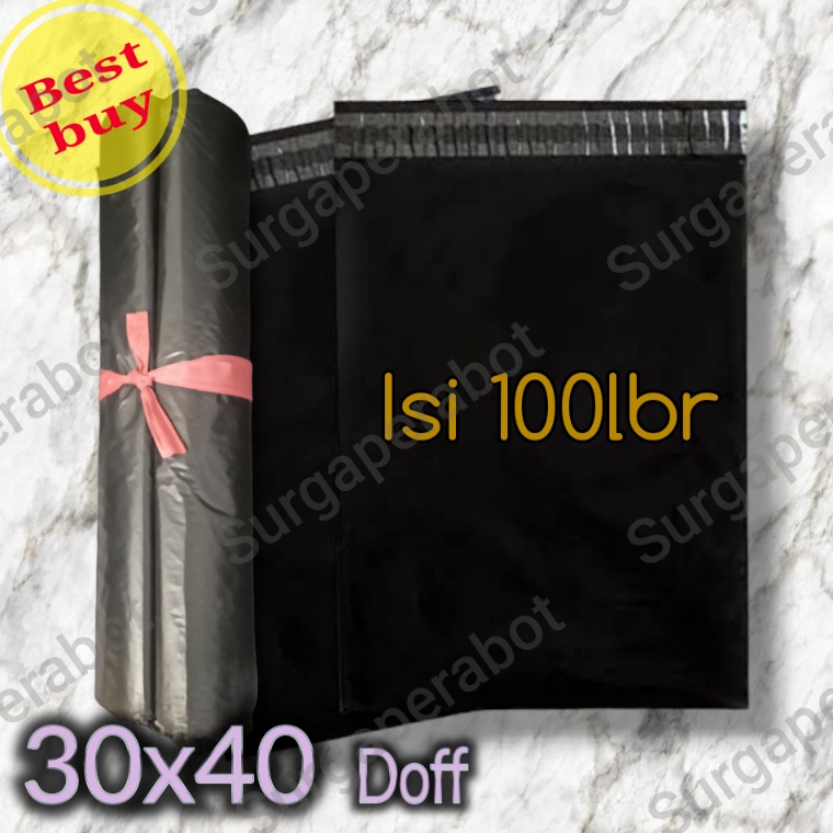 

KODE D64R Plastik Polymailer Hitam Doff 3x4 isi 1 Bungkus Packing Amplop Online Polimailer Ekonomis
