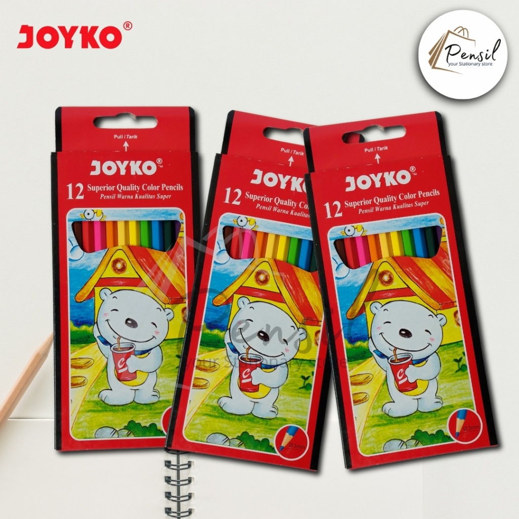 

Pensil Warna Joyko 12 Panjang Color Pencils 12 Warna CP - 12PB