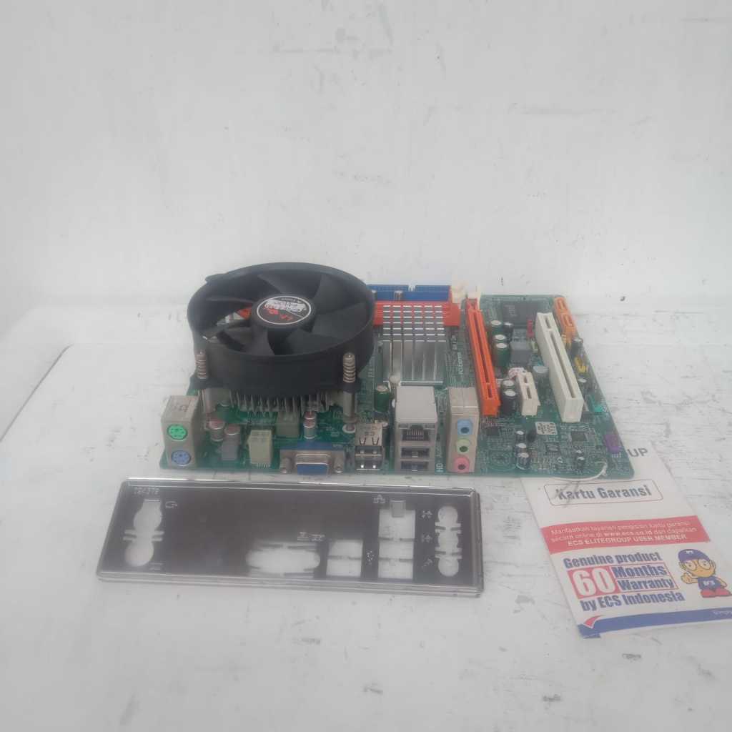 mainboard ecs g41t-m16v core duo e4400 ddr3 lga 775 siap pakai