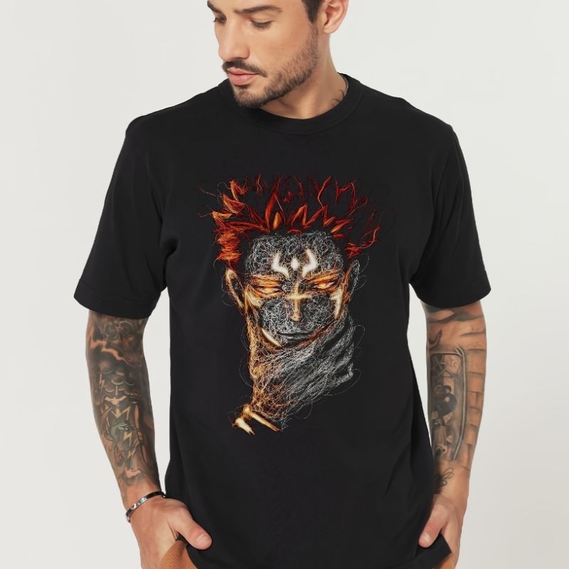 Baju Kaos Distro Pria Wanita Cowok Cewek Cotton Combed 24s Premium Motif Anime Jujutsu Kaisen Gojo S