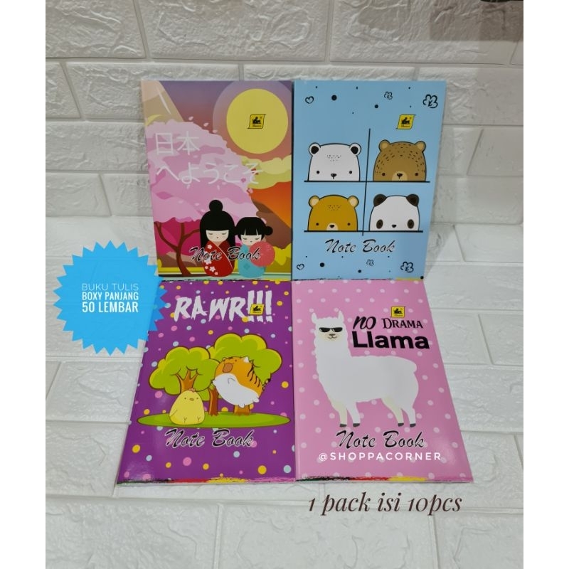 BUKU TULIS BOXY PANJANG 50 LEMBAR STANDARD / BUKU TULIS CAMPUS / BUKU TULIS PANJANG 50L