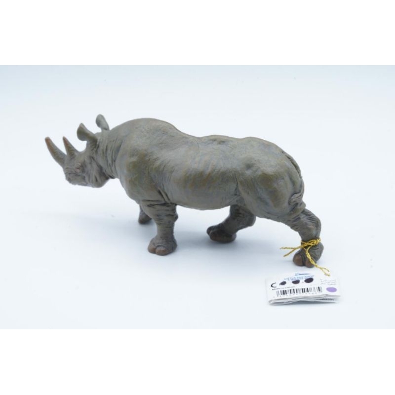 Figure Papo Animal 50066 Black Rhino Rhinoceros Badak Binatang Pajangan Koleksi Mainan Edukasi Anak 