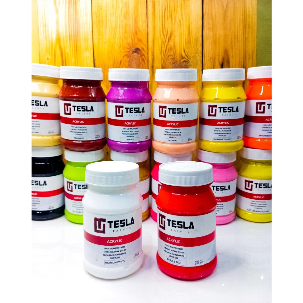 

KODE N93D Cat Akrilik Tesla Paints 25ml 54 Warna ready Cat Akrilik Tesla Paint cat