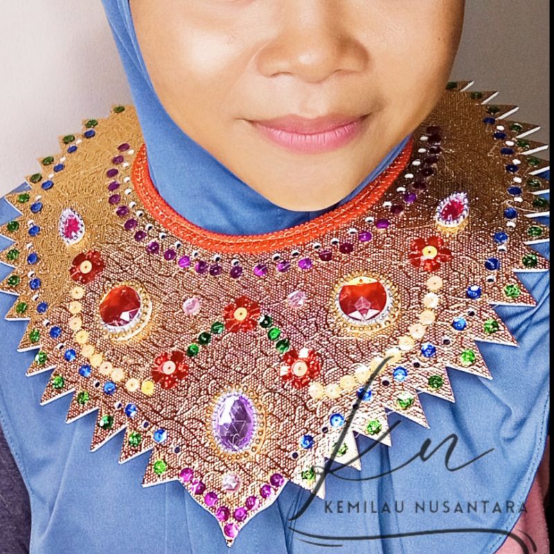 Happy Tuummy Kalung Kace/Kalung Emas/Kalung Plasmen/Kalung Tari/Kalung Karnaval/Assesories