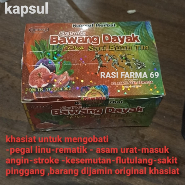 [ bayar di tempat ] BPOM bawang dayak kapsul original / 100% asli Kapsul Herbal Extrak Bawang Dayak 