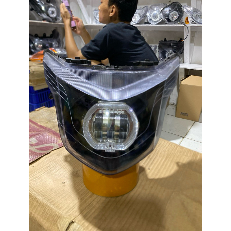 Lampu depan beat pop biled billed daymaker projie