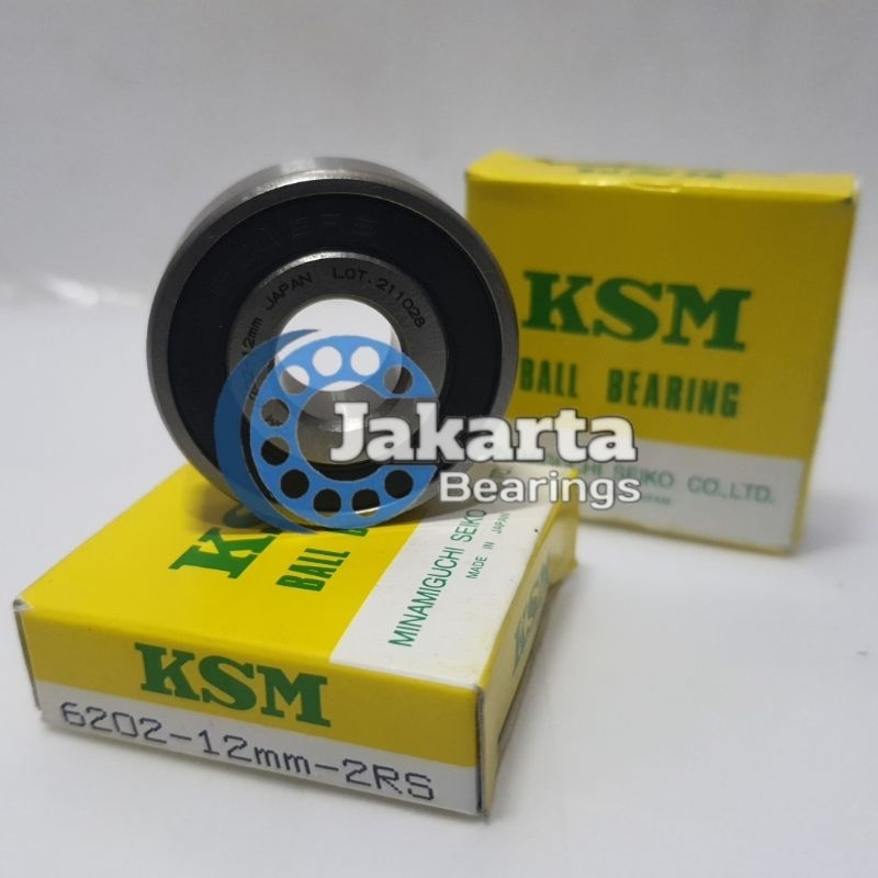 Bearing 6202 2RS 12mm diameter 12 mm KSM JAPAN ORIGINAL